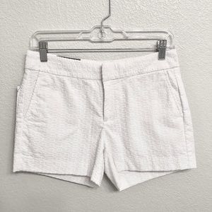 Banana Republic White Hampton Fit Shorts Sz 2 NWT